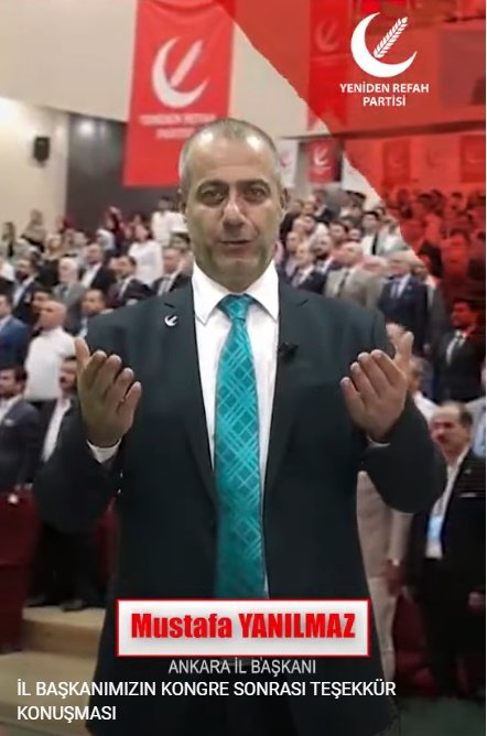 İL BAŞKANIMIZIN KONGRE SONRASI TEŞEKKÜR KONUŞMASI İL BAŞKANIMIZIN KONGRE SONRASI TEŞEKKÜR KONUŞMASI